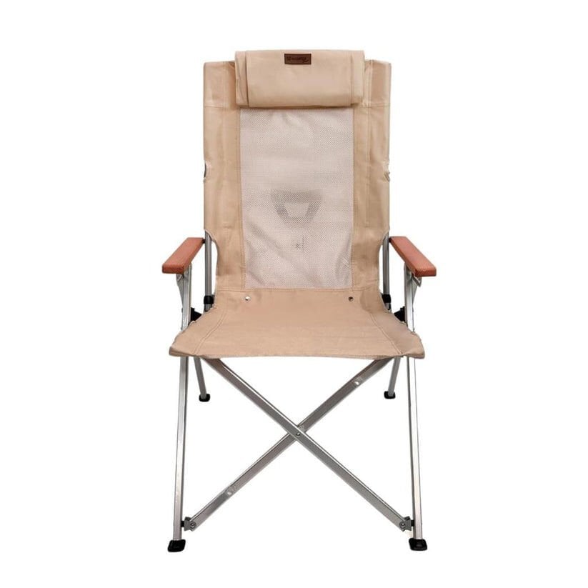 Katlanır Kamp Piknik Sandalyesi - Madfox Haven - 6 Kademeli - Bej - 547282 - Taşıma Çantalı