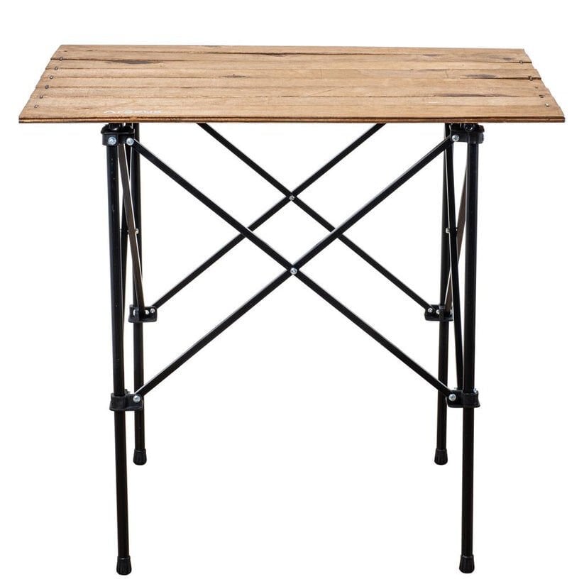 Katlanabilir Ahşap Kamp ve Piknik Masası - Akordion - (54023)