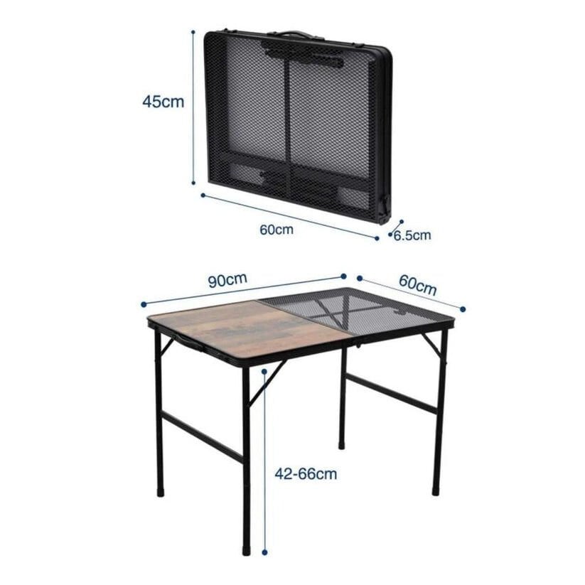 Madfox  Katlanabilir Ahşap Kamp Masası - Izgaralı - Madfox Eazy - 547210